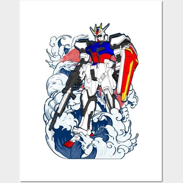 GAT-X105 Strike Gundam Wall Art by gblackid